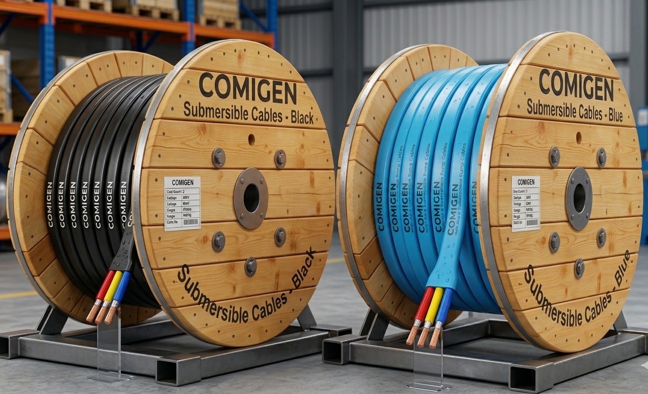 Submersible Cable alongwith its List of Size and Gauge