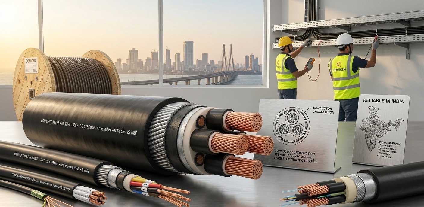 We manufacture Various Sizes of Industrial Cables as per requirements.